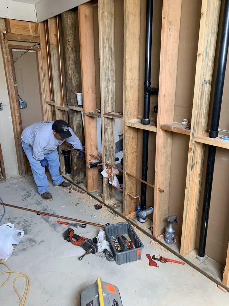 Commercial rough-in plumbing for Gas Line Repair in Pfafftown